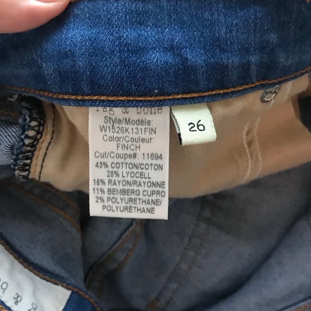 Rag & Bone High Rise Capri Finch 26 Jeans - Picture 5 of 6